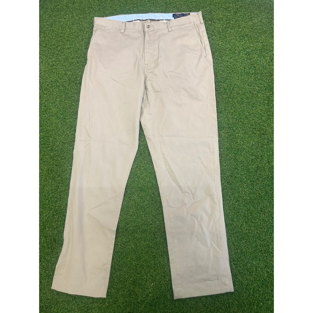 Polo Ralph Lauren Stretch Classic Fit Chino Pants Tan Khaki 38T/36 Mens